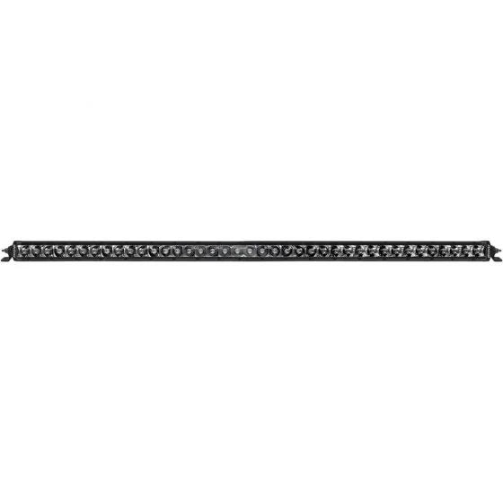 Rivian R1S Roof Rack System With Light Bar Cut Out for Rigid Industries Midnight Series Light Bar