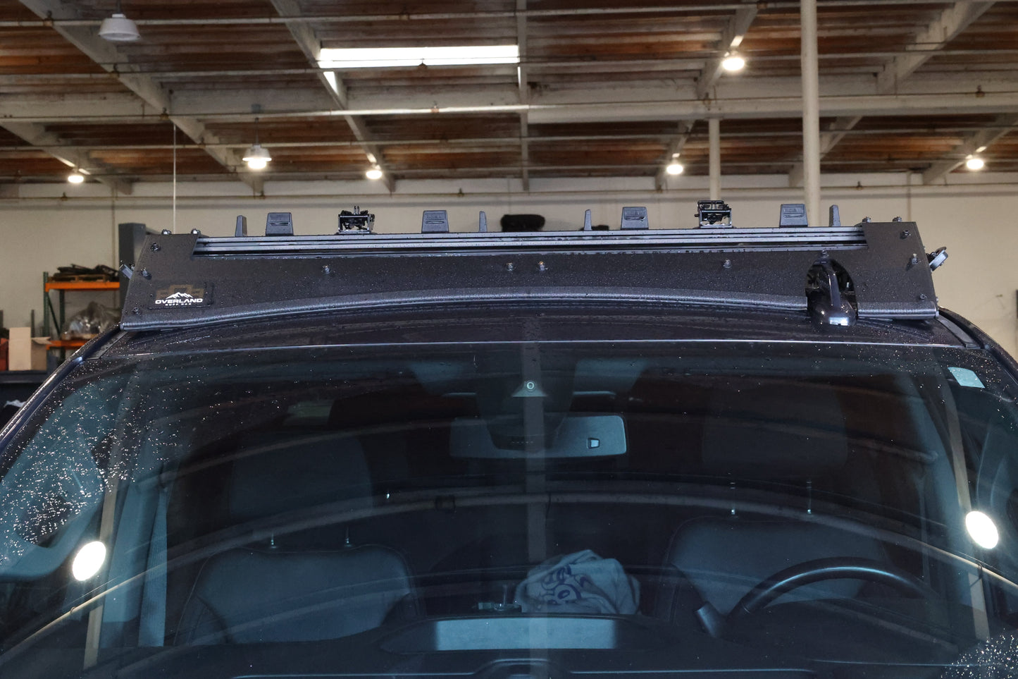 Chevy Silverado Condor Roof Rack w/Rigid Industries Midnight Series Light Bar Cut Out