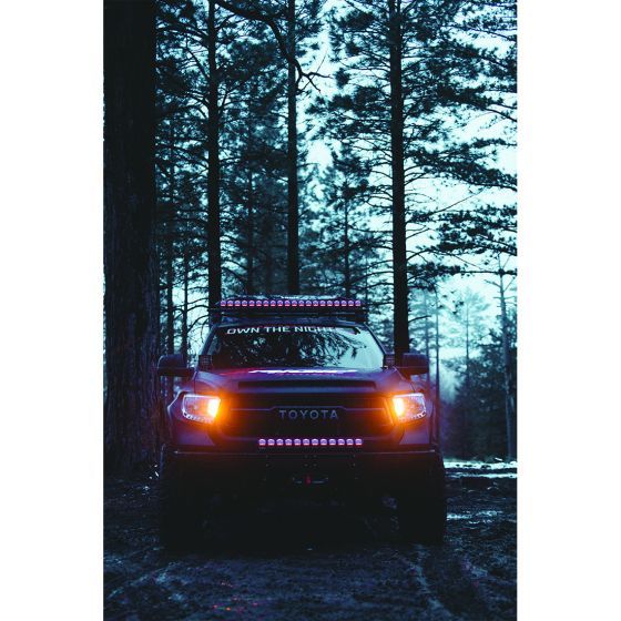 Rivian R1S Roof Rack System With Light Bar Cut Out for Rigid Industries Adapt Series 40" Light Bar