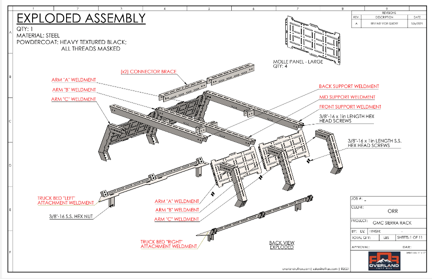 GMC Sierra Bed Rack
