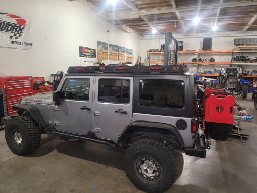 Jeep JKU/JLU Utility Roof Rack (Back Half of Split Rack) Overall Dimensions for Rear Rack 59.00 x 51.00 (Reference Only)